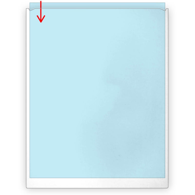 STORE SMART StoreSMARTÂ® - 8.5" x 11" Peel & Stick Letter Size Pocket - Crystal-Clear, Archival, Polypropylene Plastic - 25-Pack - TL10308-25 - Image 1